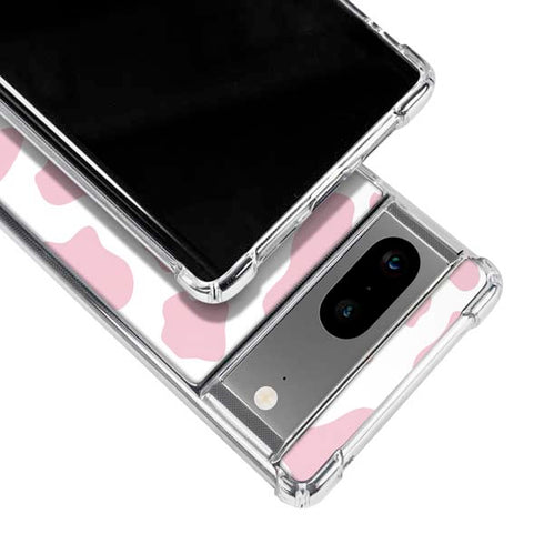 Pink Cow Print Google Pixel 8 Clear Case
